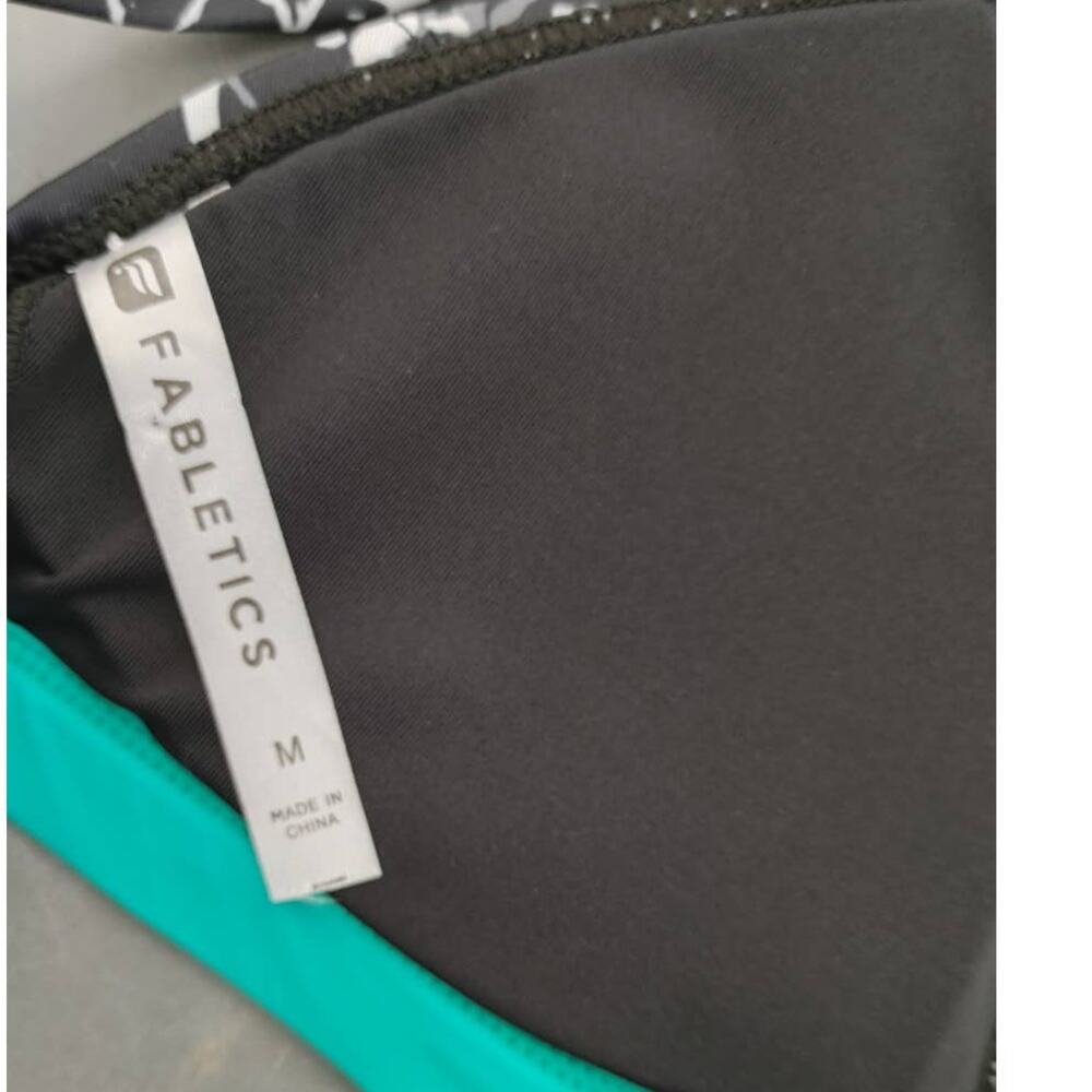 Fabletics Bikini Top Allison Medium Black White B… - image 3